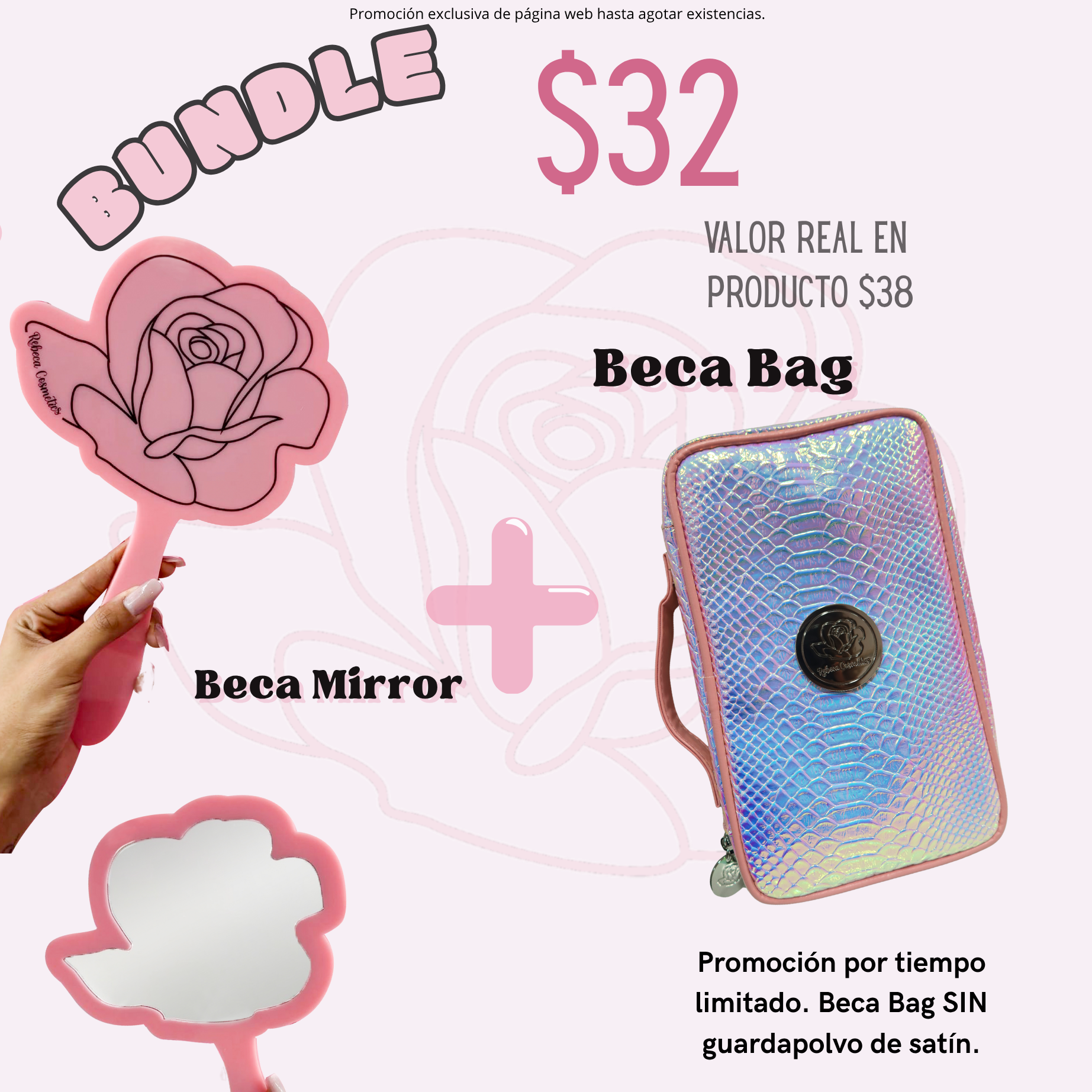 BUNDLE🤝🏽 Beca Bag + Beca Mirror 🧳🪞 Promoción Exclusiva de página web🚨