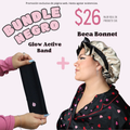 BUNDLE🤝🏽 Hair Care Essentials 👩🏽‍🦱 Glow Active Band + Beca Bonnet🏃🏽‍♀️💤 Promoción exclusiva de página web