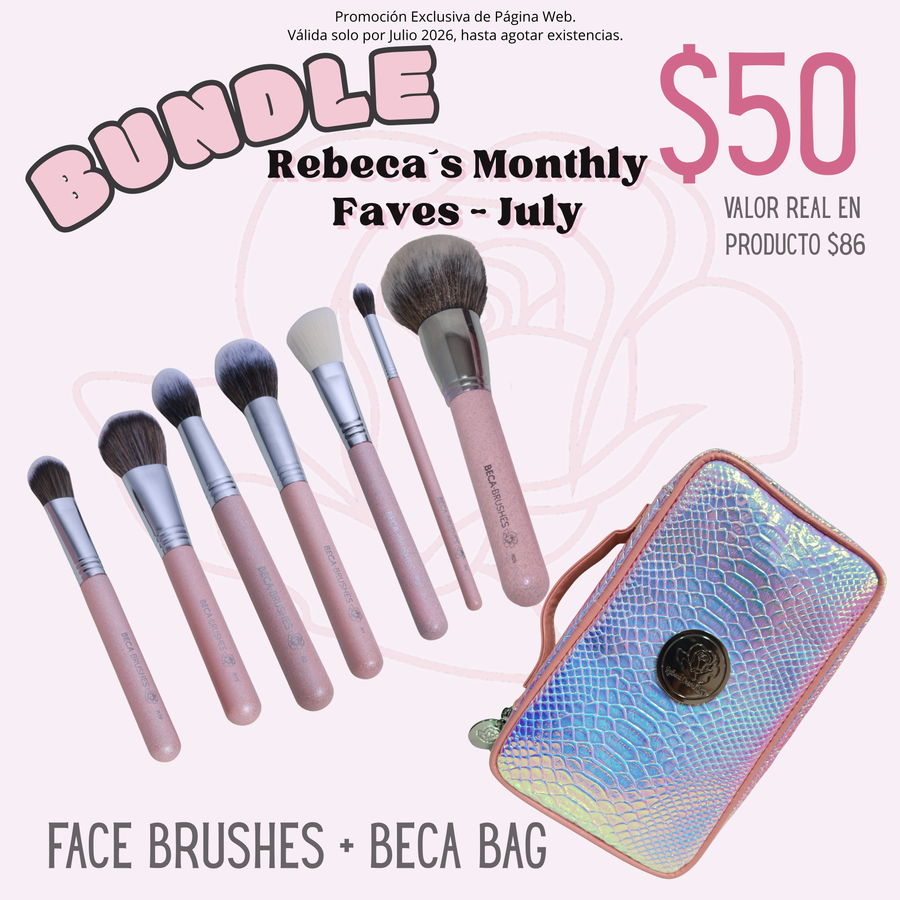 BUNDLE🤝🏽 Los favoritos de Rebeca del mes🌷📆 Julio 2026 - Face Brushes + Beca Bag